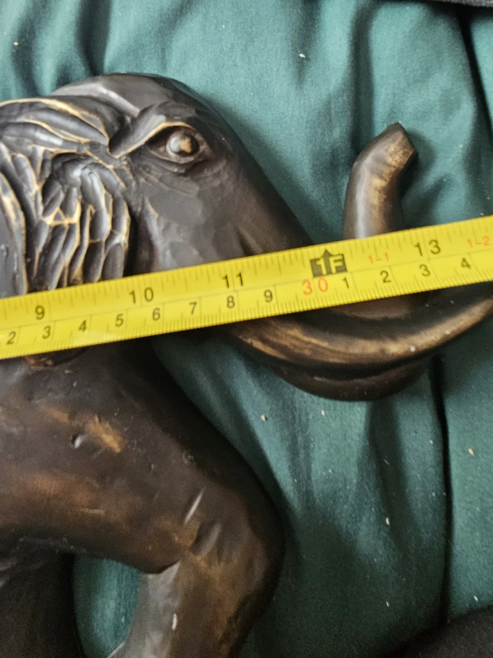 Elephant Wall Mirror Decorative Accent in Dark Bronze
